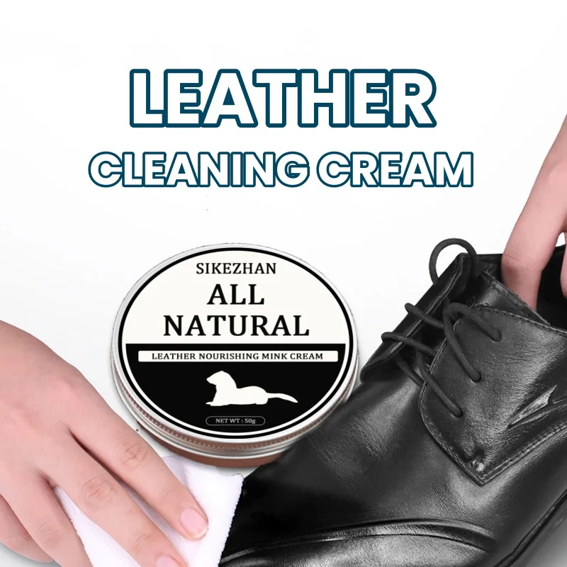 Shoe Cleaner - Sikezhan-レザーソファクリーナーポリッシュ、ミンクオイルクリーム、ラグジュアリーバッグ、ケアサルブ、靴クリーニングおよび保護製品、30g、50g、100g