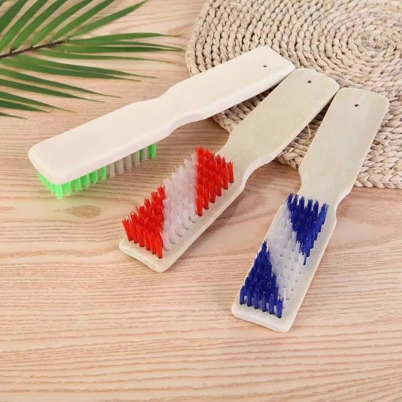 1個入り 家庭用 長柄竹製靴ブラシ 硬毛 洗濯・床掃除ブラシ - Shoe Cleaning Brush のレビューと価格