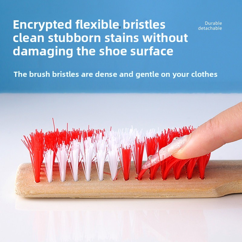 1個入り 家庭用 長柄竹製靴ブラシ 硬毛 洗濯・床掃除ブラシ - Shoe Cleaning Brush のレビューと価格