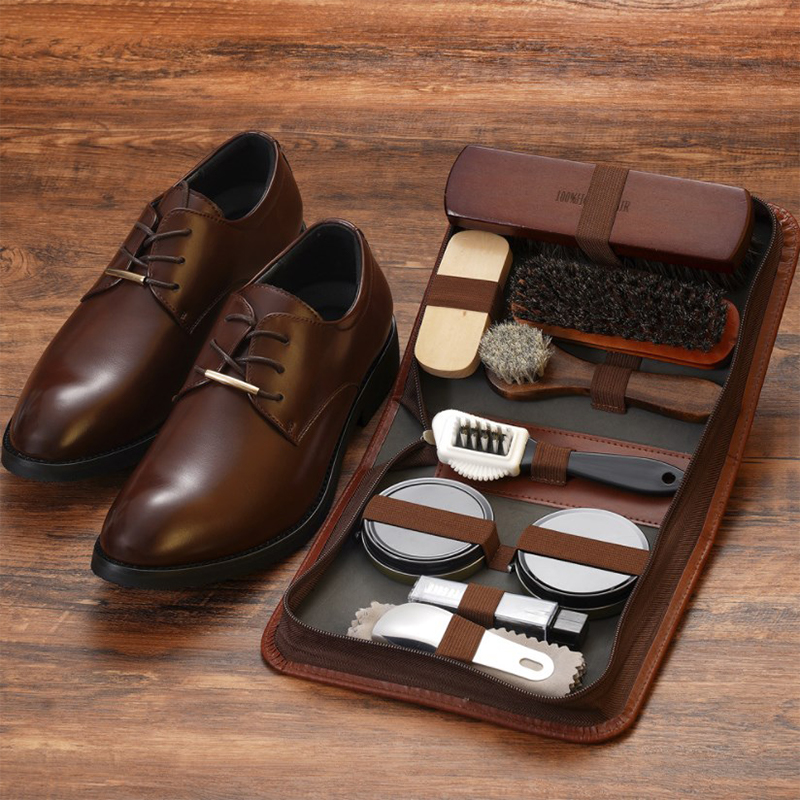 馬の毛-靴ブラシセット,革の手入れ,掃除,研磨ツール,靴クリ - Shoe Cleaning Brush のレビューと価格